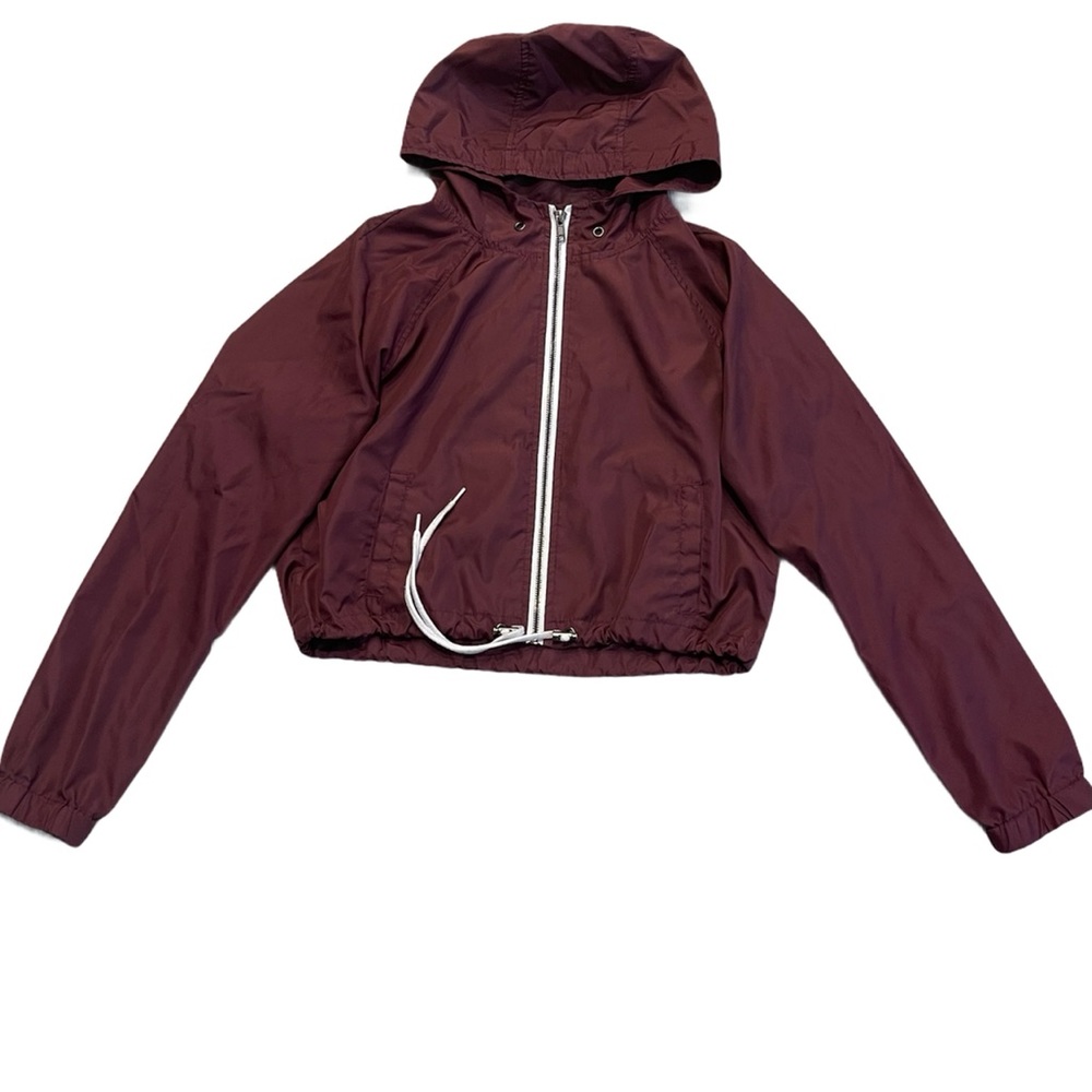 ZINE Cropped Lightweight Zipper Hoodie Size M